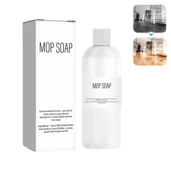 Mop Soap Brazilian Waves, 2026 Upgrade Highly Scented Brazilian Waves Luxury Mop Soap for Floor Cleaning, Multisurface Bathroom and Kitchen Cleaner Supplies (1PC)