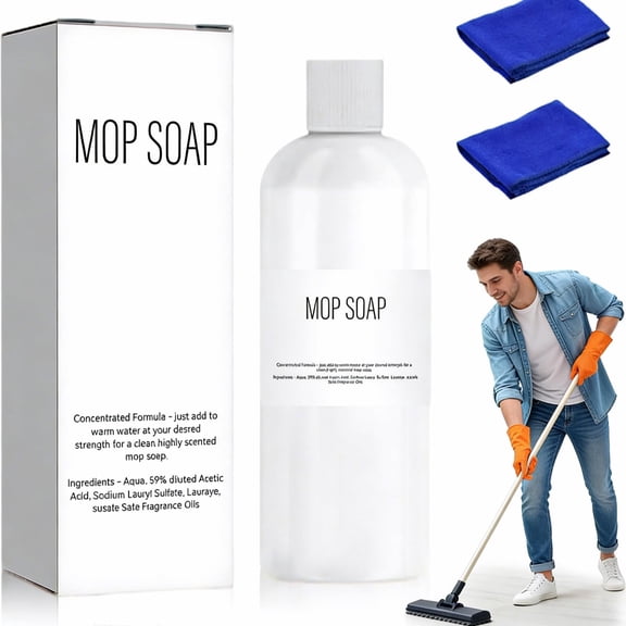 Mop Soap – Effective Multi-Purpose Floor Cleaning Soap, Highly Scented Household Floor Cleaner for Home, Kitchen & Bathroom