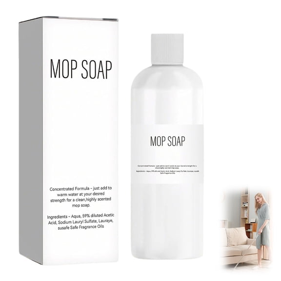 Mop Soap, Highly Scented Floor Cleaner for Mopping, Multi-Surface Deep Cleaning Mop Soap Kit(1PC)