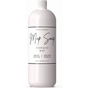 Mop Soap Highly Scented Fragrance, Long Lasting Luxury Floor Cleaner for Hardwood, Tile, Laminate & Stone, Low Suds No Residue Formula, All Mop Types, Made in USA, 32oz Monaco Bay Fragrance