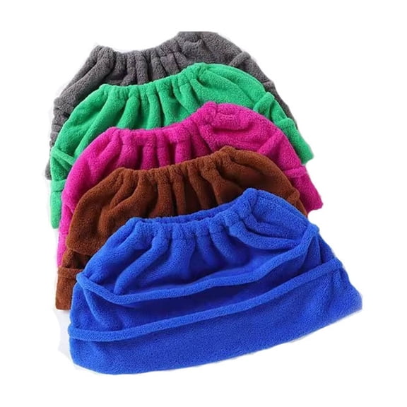 Mop Socks Broom Cloth Cover with Elastic Bands, Washable Broom Pads Baseboard Cleaner Tool, Suitable for Pet Hair, Dust, Stains, Windows