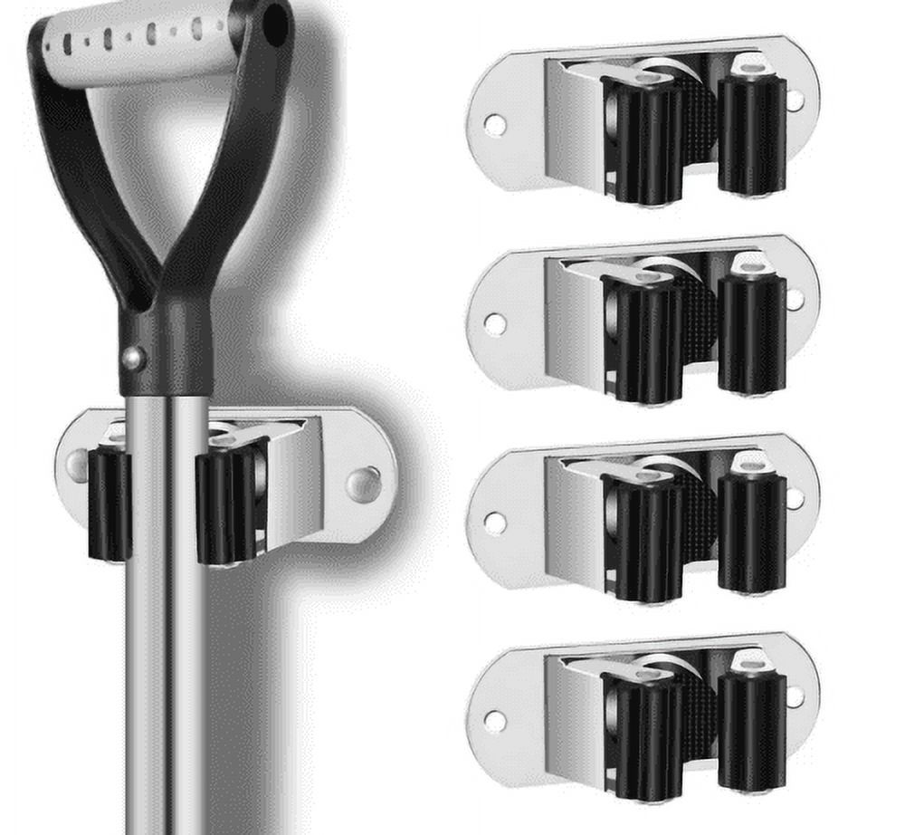 Mop and Broom Holder Wall Mount Heavy Duty Stainless Steel Broom Holder