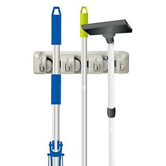 Mop and Broom Holder, Wall Mounted Garden Tool Storage Tool Rack Storage