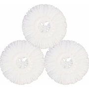 Lot Of 3 Replacement Microfiber Mop Heads For Hurricane 360° Spin Magic Mop