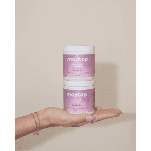 moptop Curly Hair Custard Curl Enhancing Hair Styling Gel in Citrus Kumquat Scent 8oz