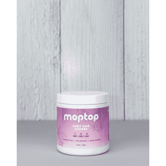 moptop Curly Hair Custard Curl Enhancing Hair Styling Gel in Citrus Kumquat scent 16oz