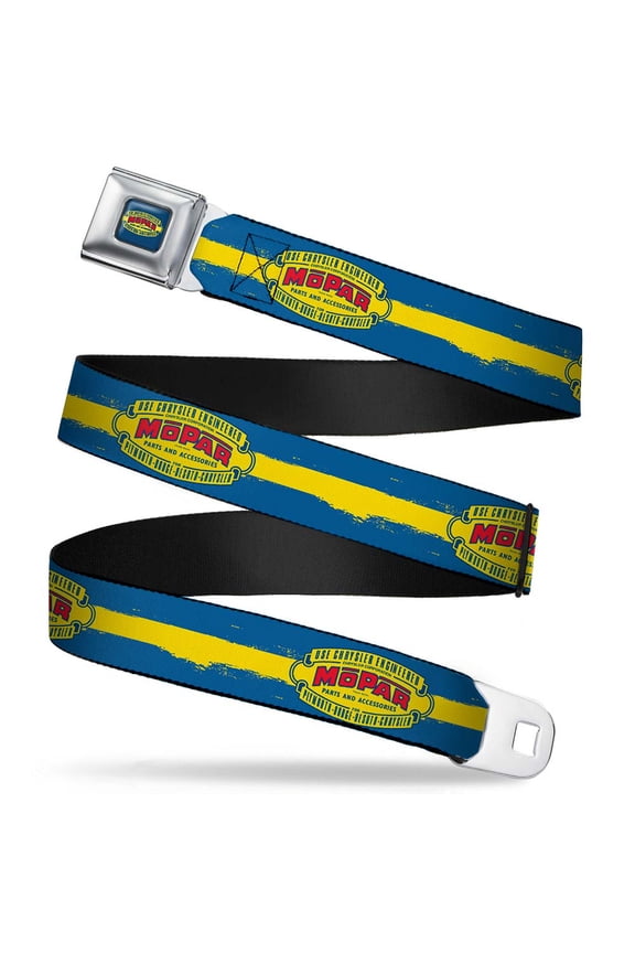 1937 1947 Logo Full Color Blue Yellow Red Mopar 1937 1947 Logo Seatbelt Belt Standard