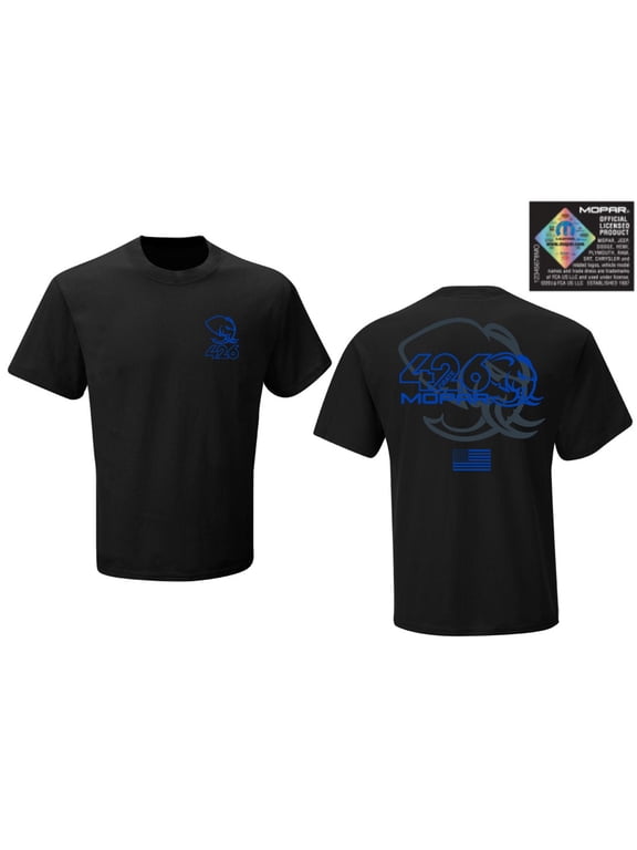 Mopar 426 Crate Hemi Men's Licensed Hellephant Logo Tee T-Shirt - Black (Small)