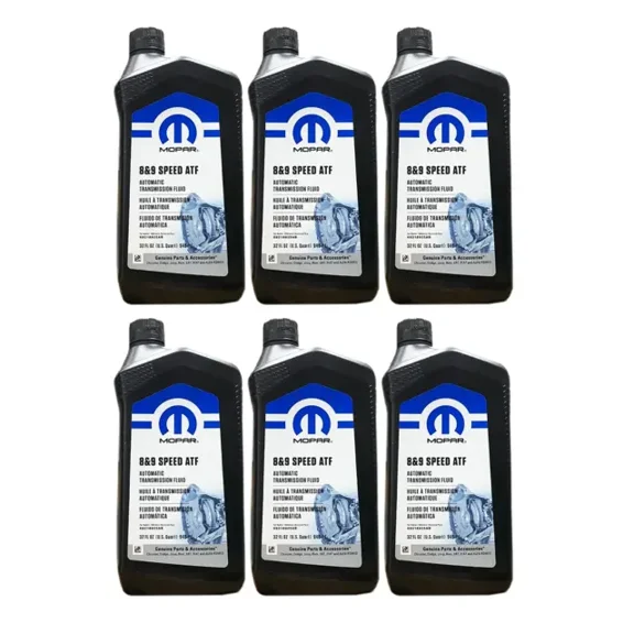 Mopar 68218925AB 8 & 9 Speed Automatic Transmission Fluid ATF - Case of 6 Quarts (6 Pack)