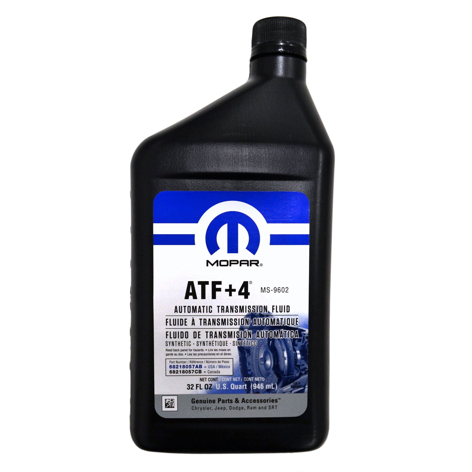 Mopar Automatic Transmission Fluid ATF+4 - 1 Quart Bottle