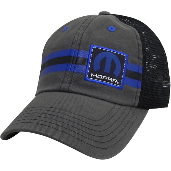 Mopar Baseball Cap Embroidered Logo Car Auto Racing Hat Gray Official Licensed