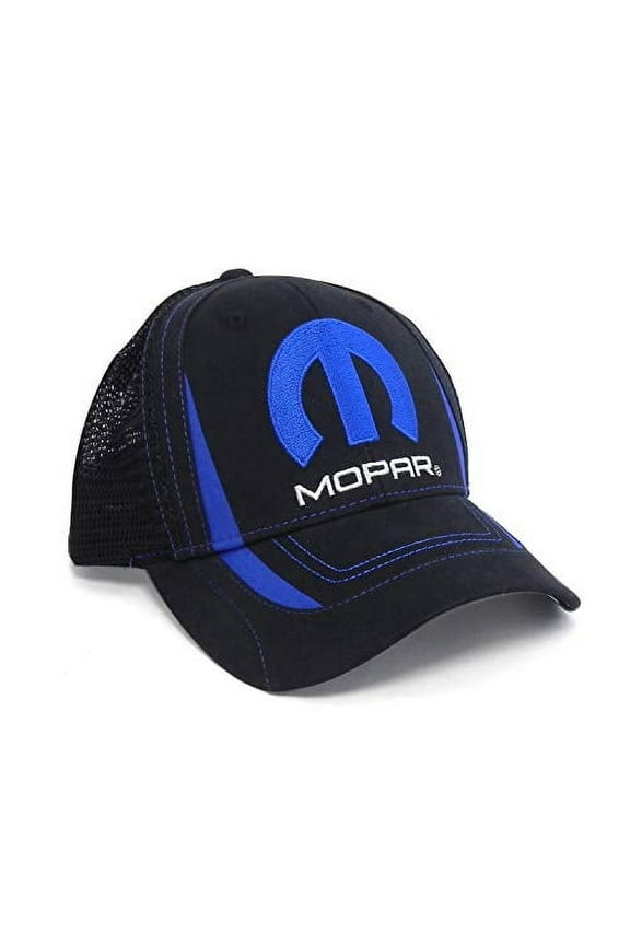 Mopar Black Sports Mesh Baseball Cap