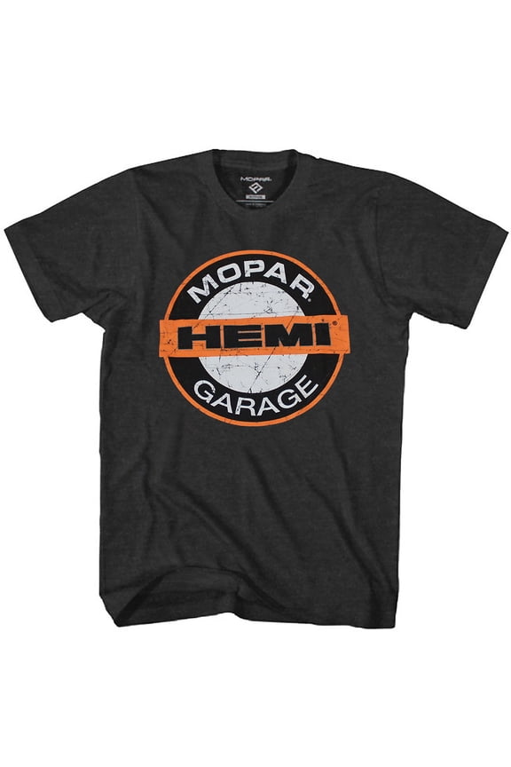 Mopar Hemi Garage Distressed Logo T-Shirt