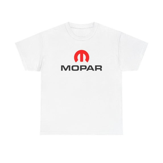 Mopar Performance Auto OEM Parts T Shirt Black White Navy Cotton Tee - White / S