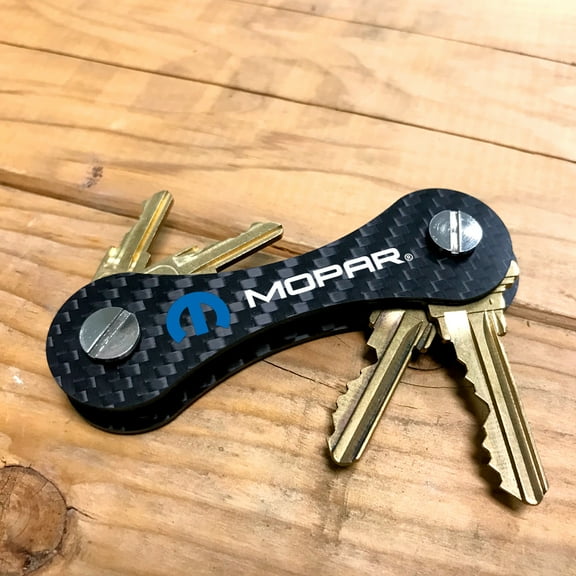 Mopar Real Carbon Fiber Key Organizer Holder Key Chain
