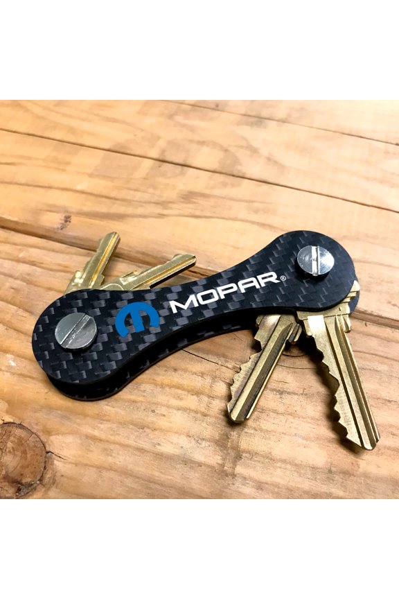 Mopar Real Carbon Fiber Key Organizer Holder Key Chain