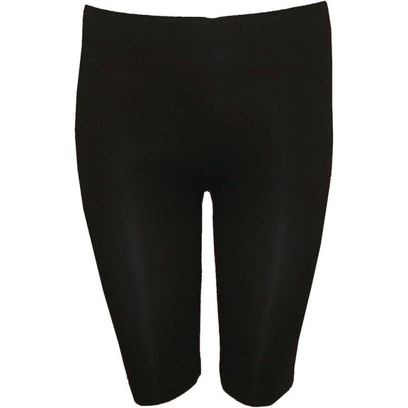 Mopas Basic Biker Knee Length Shorts Spandex Yoga Leggings (One Size, Navy)