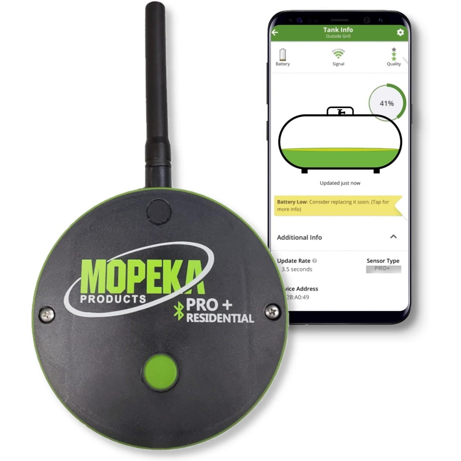 Mopeka PRO+ LR Wireless Propane Tank Monitor for Residential & Above ...