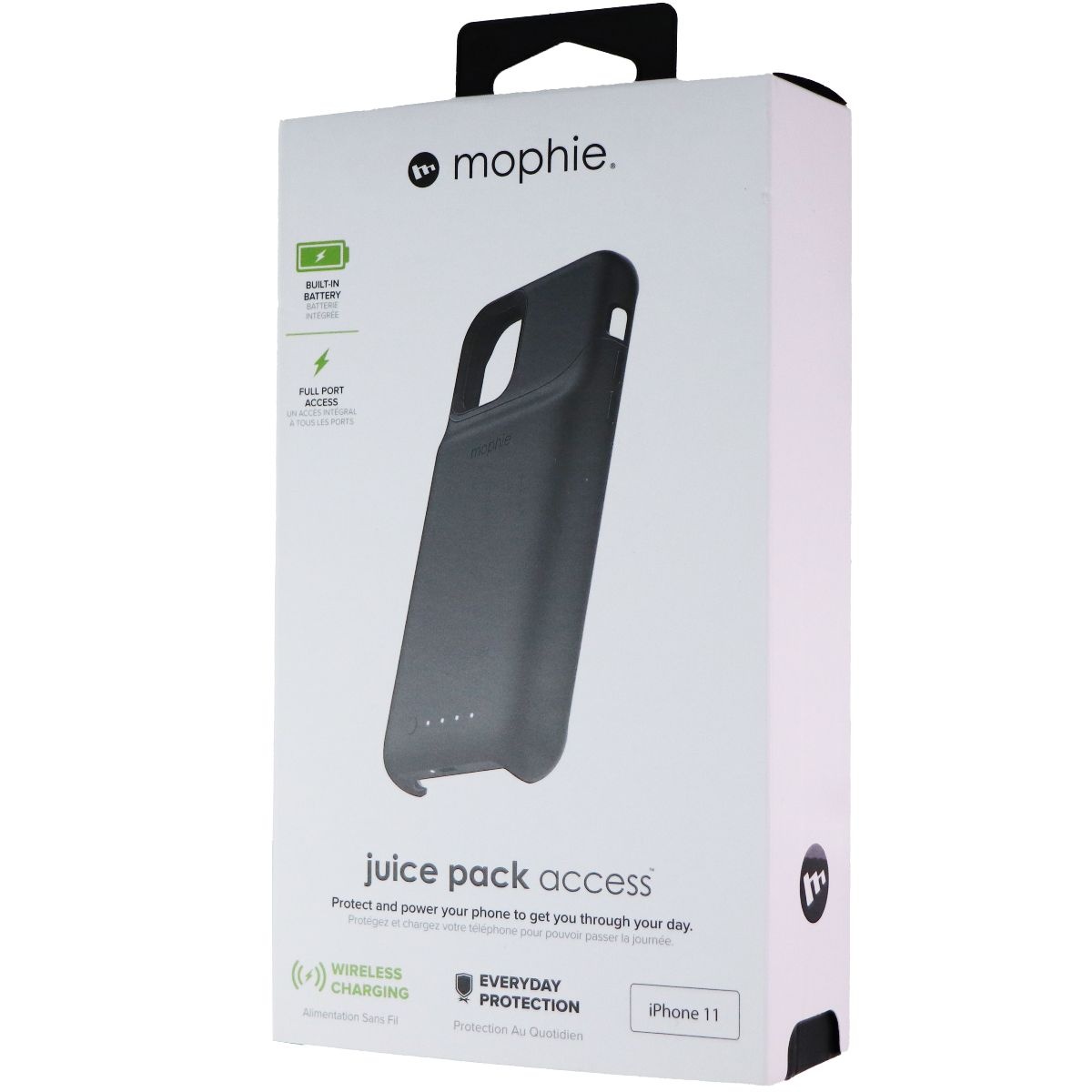 Custodia Mophie Force Charge Con Ricarica Wireless Qi Per IPhone 7 / 7 Plus - Colore Nero E Marrone