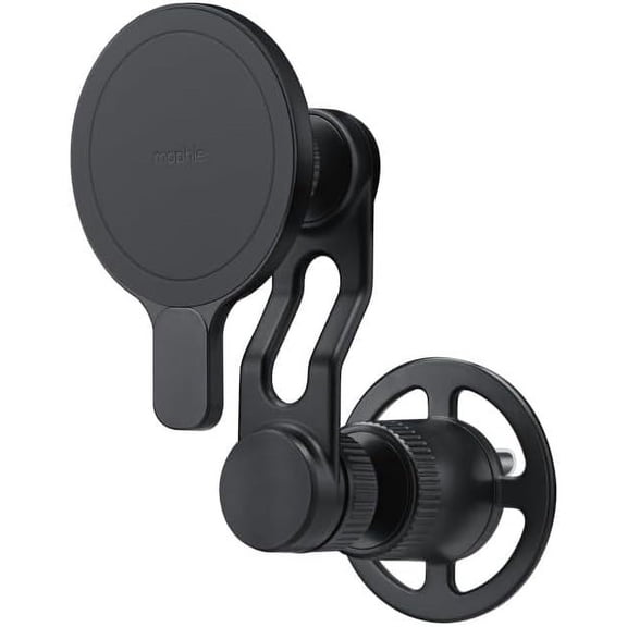 Mophie Magnetic Vent Mount for Apple iPhone 15/14/13/12 Series - MagSafe Compatible Adjustable Arm Multiple Angles Black