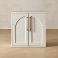 thumbnail image 1 of Mopio Blake Storage Cabinet, Sideboard Buffet Cabinet with Storage, Small Modular Accent Display Cabinet, Kitchen Coffee Bar Pantry Cabinet, Media Console Credenza for Living Room (Arched, White), 1 of 9