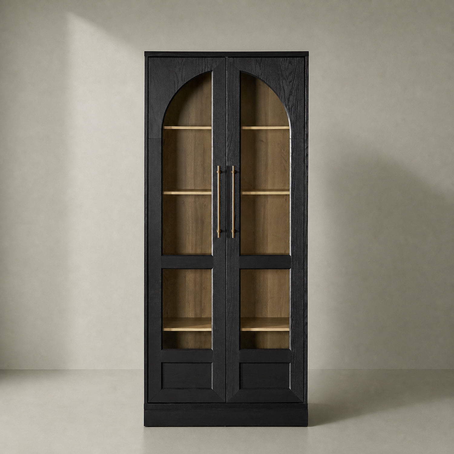 Mopio Blake Tall Display Cabinet, Kitchen Buffet Pantry Cabinet, Trophy ...