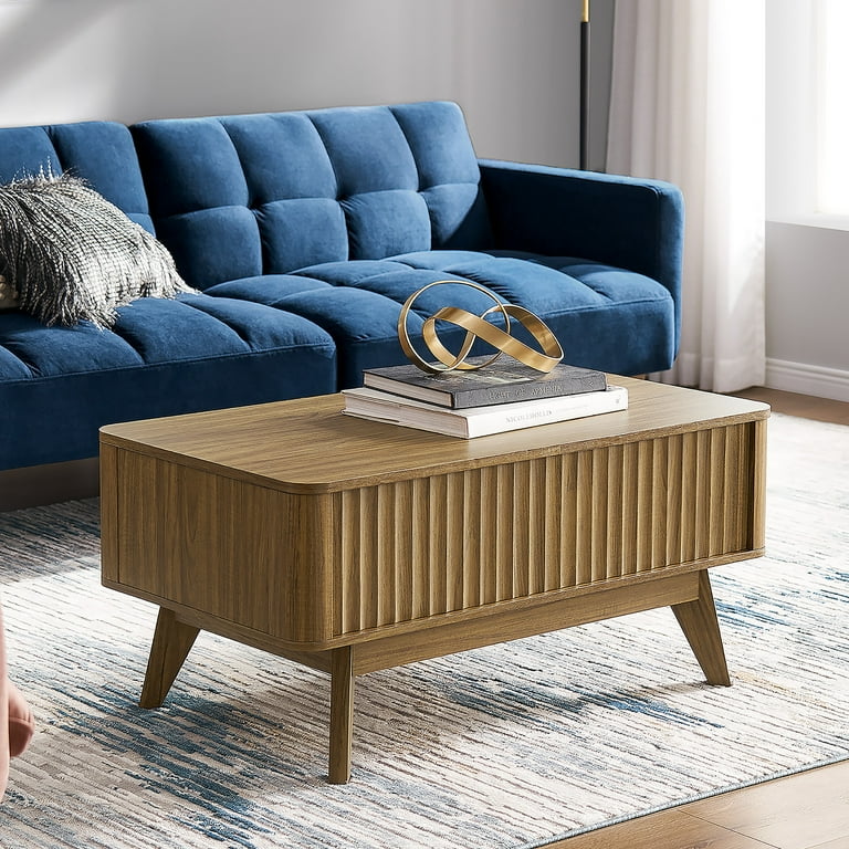 Mid century modern side 2024 table with drawer