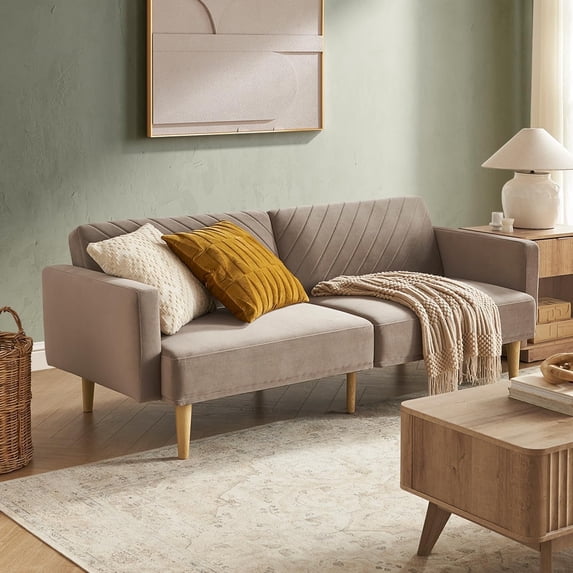 Mopio Foam Wood Indoor Futon Chair