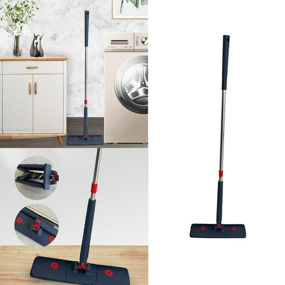 Mops For Floor Cleaning Gnobogi Floor Mop, Hands Free Microfiber Flat Mop, 360 Hands-Free Microfiber Floor Mop, Lazy Hands Wash Free Mop, For Home Kitchen Bathroom And More 1 Mop rags