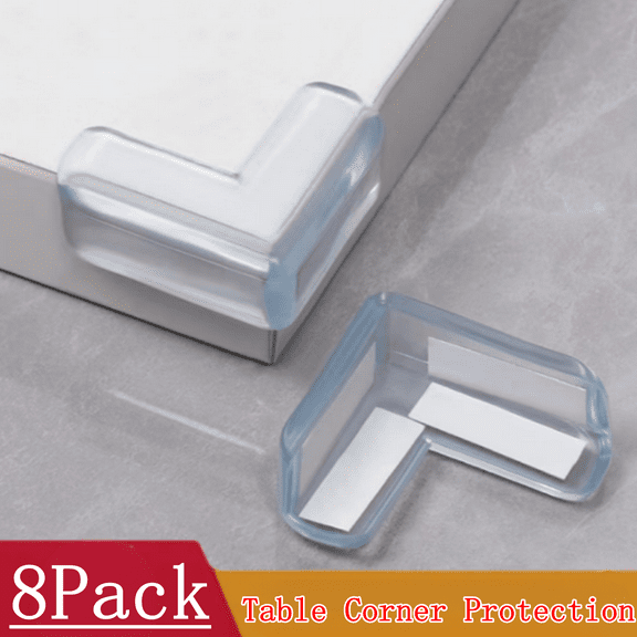Moqsnm 8PCS Protector Table Corner Protection Cover Electric Socket Protection Anticollision Guards Color L Shaped
