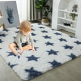 Moqsnm Fluffier Rug 63in, Shag Plush Throw Rug,NonShedding & Easy
