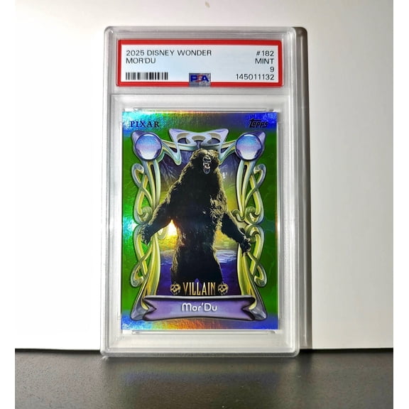 Mor'Du 2025 Topps Disney Wonder #182 Card Brave PSA 9