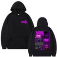 thumbnail image 1 of Mora Graphic Merch Unisex Oversized Fleece Hoodie - Retro Hip Hop Kangaroo Pocket Autumn Winter Streetwear, 1 of 6
