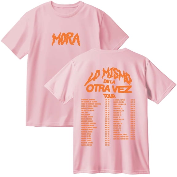 Mora Lo Mismo De La Otra Vez Tour 2025 Merch Cotton T-Shirt Women Men Casual Crewneck Short Sleeve Tee