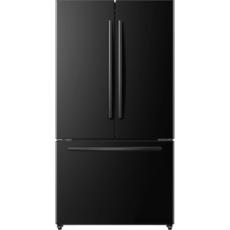 MORA 26 cu ft French Door Refrigerator, Black - Walmart.com