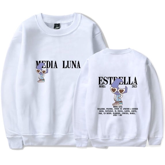 Mora New Album Estrella Merch Long Sleeved Men's And Women's Fashion Printed Hoodie Street Wear