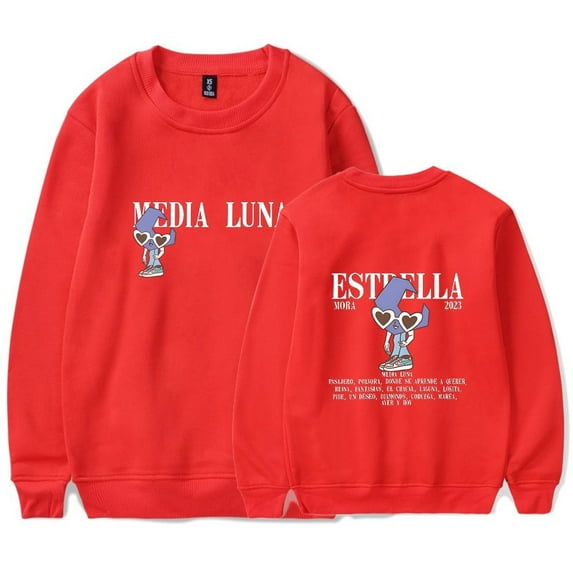 Mora New Album Estrella Merch Long Sleeved Men's And Women's Fashion Printed Hoodie Street Wear