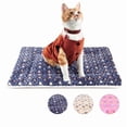 thumbnail image 1 of Pawtasy Dog Crate Mats, Washable Fleece Crate Pad with Cute Stars, Reversible Dog Beds, Cozy Cat Beds, Blue, 17.5*14, 1 of 8