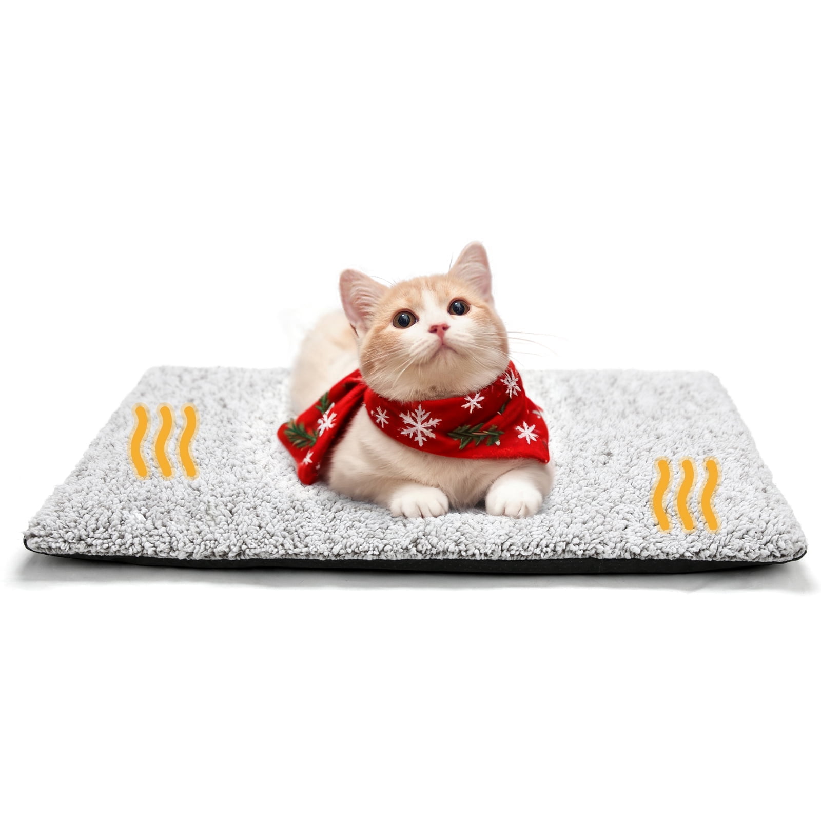 The Coupon deal of  Walmart Black Friday Deals 2025 - "Mora Pets Self Warming Cat Bed, Thermal Plush Non-Slip Dog Bed, Gray, 24""x18"