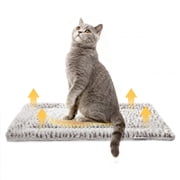Self Warming Cat Bed for Indoor Cats Reversible Self Heating Pet Pad for Small Dog Washable Fluffy Thermal Pet Bed, 22*1