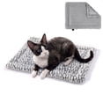 thumbnail image 1 of Self Warming Cat Bed for Indoor Cats Reversible Self Heating Pet Pad for Small Dog Washable Fluffy Thermal Pet Bed, 22*17,Gray, 1 of 8