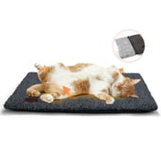 Self Warming Cat Bed for Indoor Fluffy Self Heating Pet Pad with Washable Cover Non Slip Dog Bed for Small Dogs, Dark Gray, 29*19 deal from Walmart