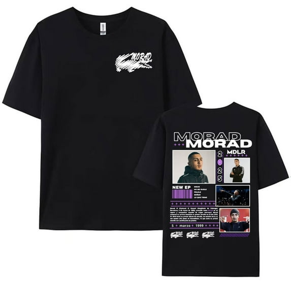 Morad MDLR Album 2025 Tour Unisex Harajuku Hip Hop Pop Music Streetwear Oversized T-Shirt