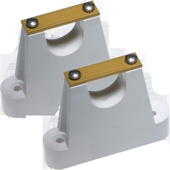 Morad MOR-9046 1 in. M6 Bulkhead Mounts with Anodized Straps, Pack of 2