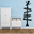 thumbnail image 1 of Morag Sanctuary NIne Realms Pathway Signage Cartoon Wall Sticker Art Decal for Girls Boys Room Bedroom Nursery Kindergarten House Fun Home Decors Stickers Wall Art Vinyl Decoration Size (15x20 inch), 1 of 1
