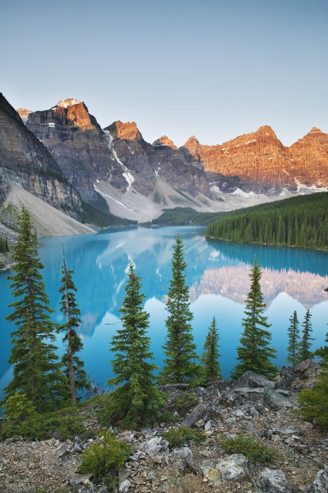 Moraine Lake Banff National Park Alberta Canvas Art - Darwin Wiggett Design Pics (22 x 34)