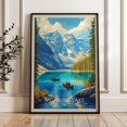 Moraine Lake Banff Turquoise Water Mountain Wall Art Poster - Walmart.com