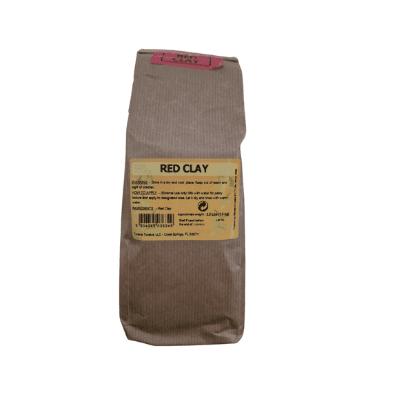 Morais e Costa Natural Red Clay - 2.2 lbs (1kg) | 100% Pure, Mineral-Rich Earth Clay for Face Masks, Body Wraps & Hair Care