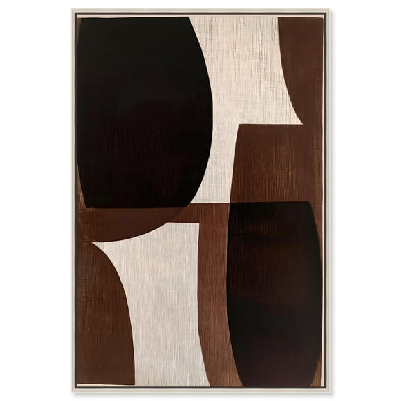 Moralis Echo III Canvas Midcentury Boho Art by Art Remedy, Silver Frame, 10 x 15