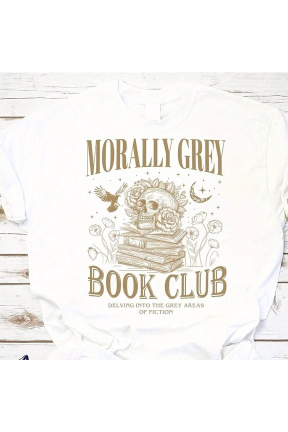 Morally Grey Book Club Shirt, Dark Romance Crewneck, Spooky Sean Swea, Bookish Shirt